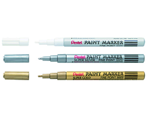Univers�lais mar�ieris, 2.6mm, balts, Paint MSP5, PENTEL
